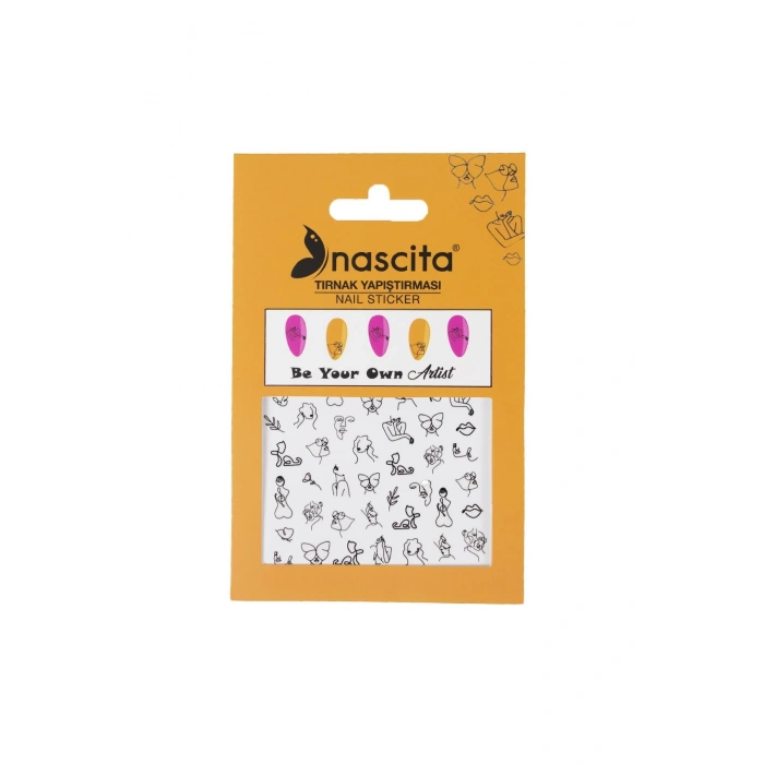 nascita Art Line Tırnak Stickerı - 02