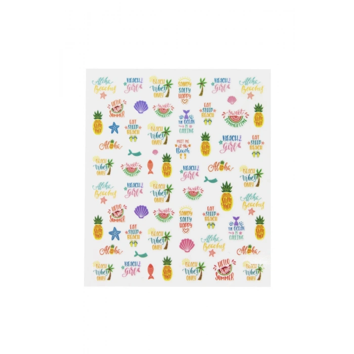 nascita Beach Tırnak Stickerı - 06