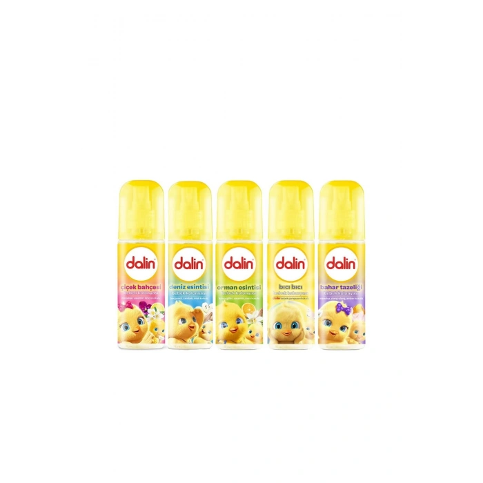 Dalin Bebek Kolonyası 100 ml (Bıcı Bıcı - Orman- Bahar- Çicek- Deniz) Karma 5li Set