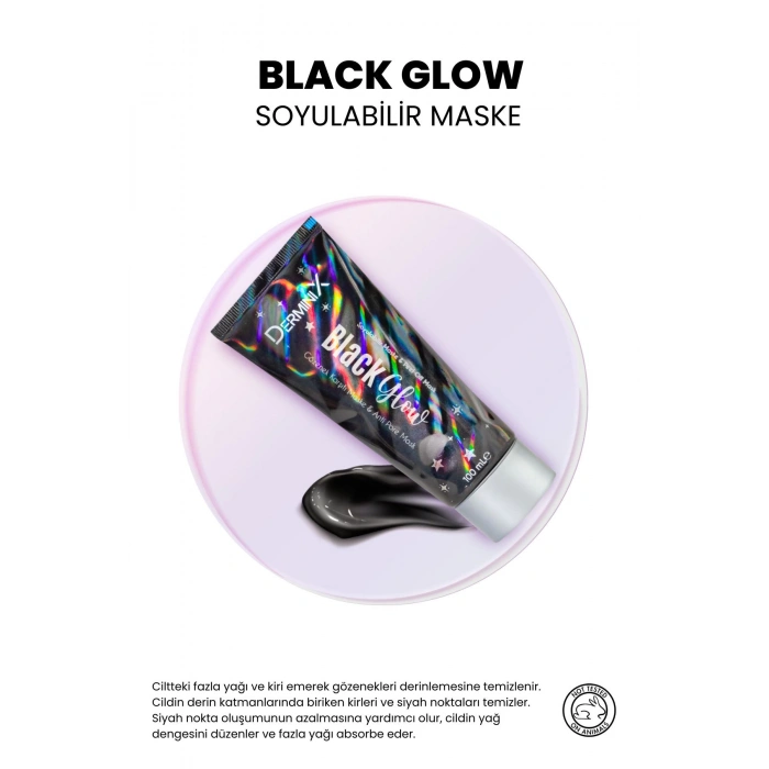 Derminix Black Glow Gözenek Karşıtı Soyulabilir Maske 100 ml