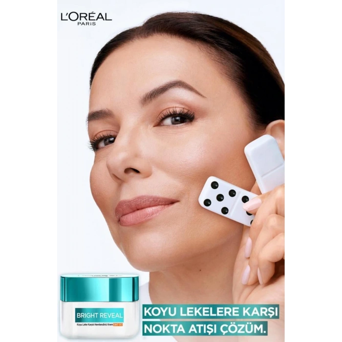 Loreal Paris Bright Reveal Koyu Leke Karşıtı, Cilt Tonu Eşitleyici Spf50 Nemlendirici Krem Niasinamid 50 ml