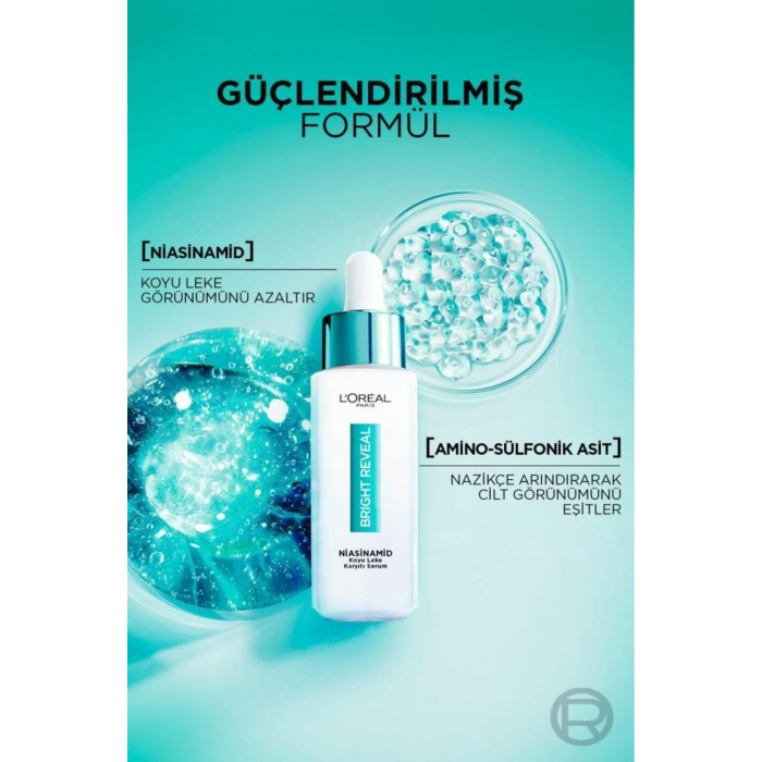 Loreal Paris Bright Reveal Sivilce, Güneş,yaşlanma Lekelerinde Etkili Koyu Leke Karşıtı Serum 7.5%niasinamid 30ml