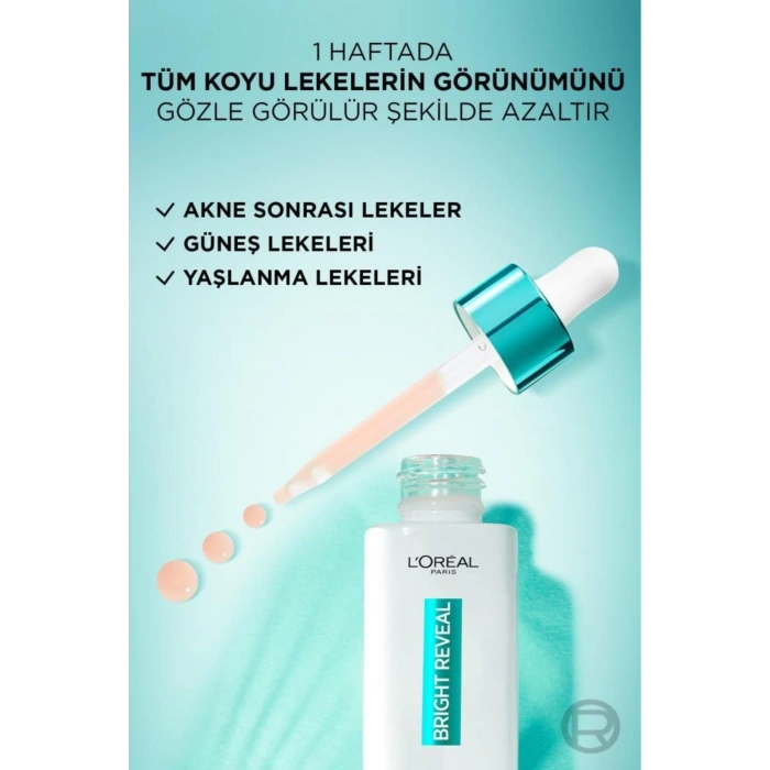 Loreal Paris Bright Reveal Sivilce, Güneş,yaşlanma Lekelerinde Etkili Koyu Leke Karşıtı Serum 7.5%niasinamid 30ml