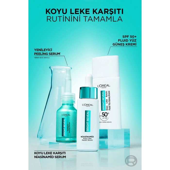 Loreal Paris Bright Reveal Sivilce, Güneş,yaşlanma Lekelerinde Etkili Koyu Leke Karşıtı Serum 7.5%niasinamid 30ml