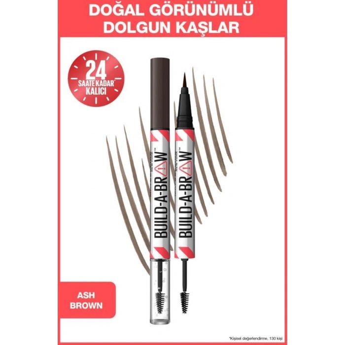 Maybelline New York Build a Brow 2in1 Kaş Kalemi ve Jeli Ash Brown