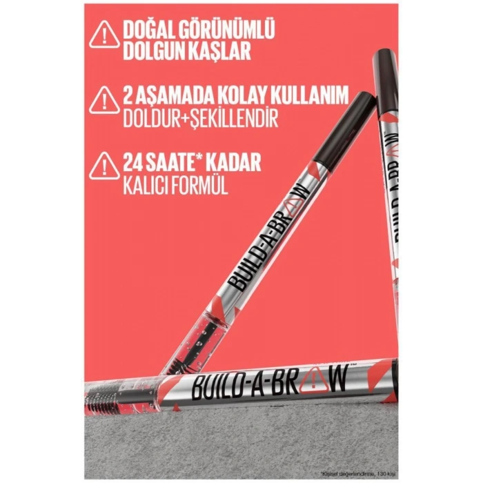 Maybelline New York Build a Brow 2in1 Kaş Kalemi ve Jeli Ash Brown