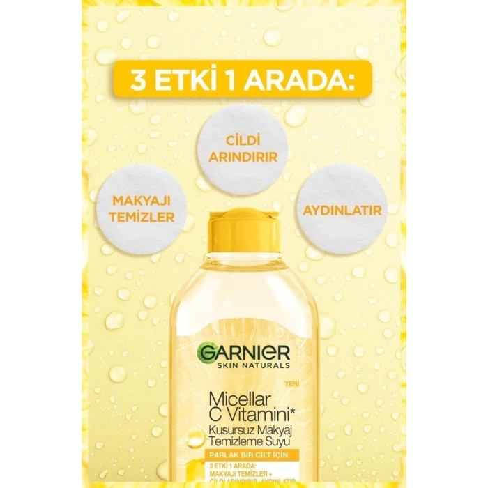 Garnier C Vitamini Ikili Bakım Seti - Parlak Süper Aydınlatıcı Serum & Micellar Makyaj Temizleme Suyu 400 ml