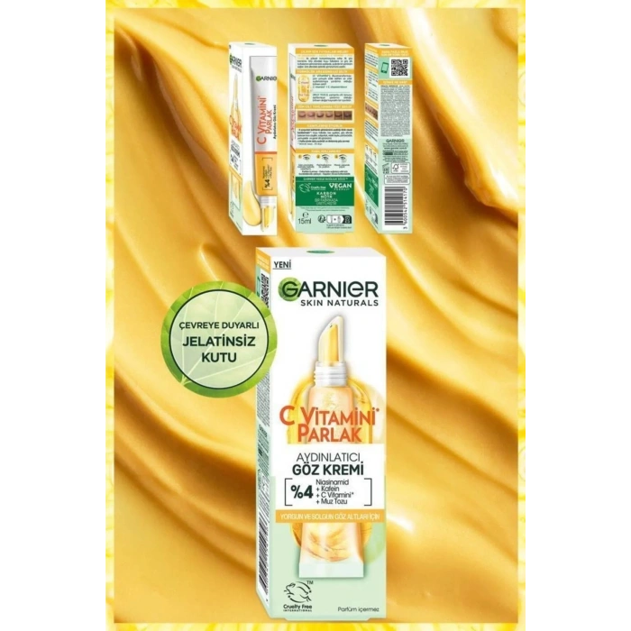 Garnier C Vitamini Parlak Aydınlatıcı Göz Kremi 15 ml 2li Set