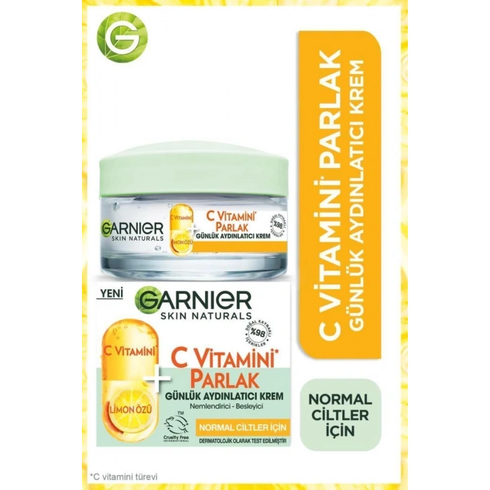 Garnier C Vitamini Parlak Günlük Aydınlatıcı Krem 50 ml
