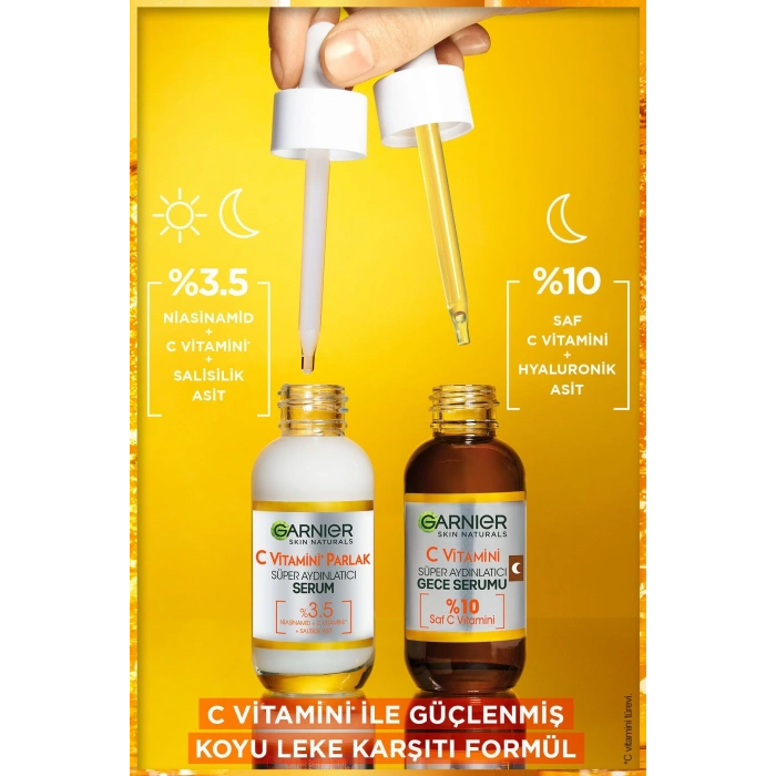 Garnier C Vitamini Parlak Serum Seti: Gece ve Gündüz Serumu