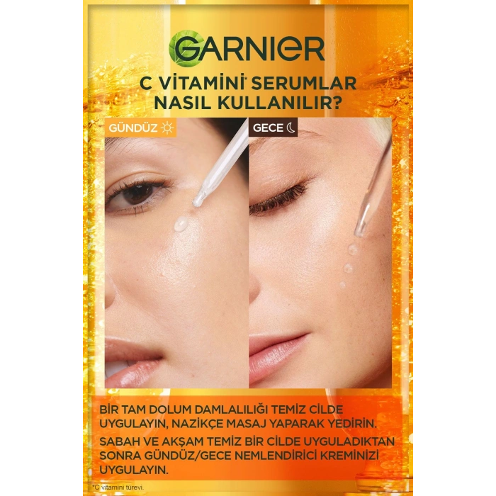 Garnier C Vitamini Parlak Serum Seti: Gece ve Gündüz Serumu