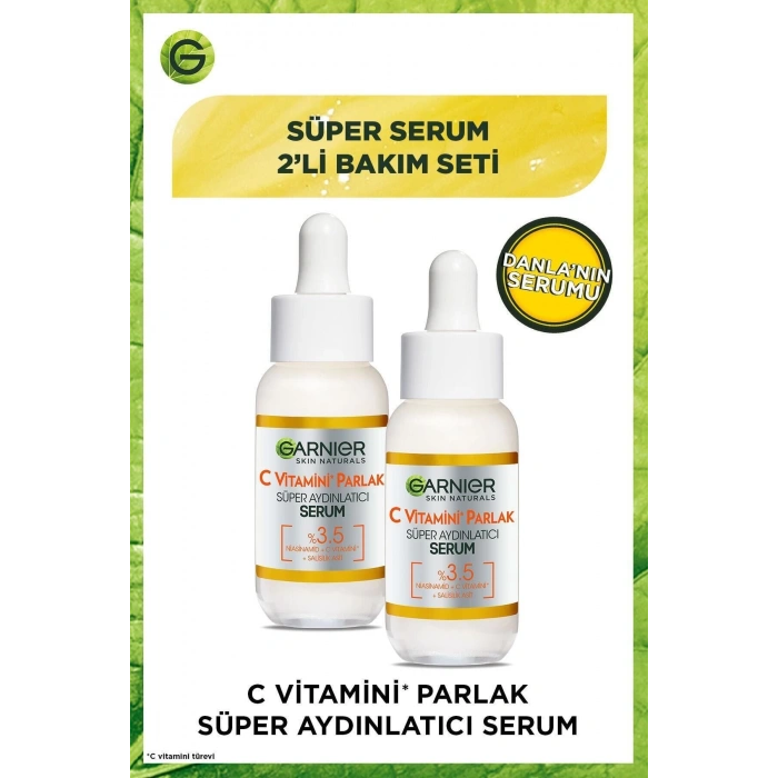 Garnier C Vitamini Parlak Süper Aydınlatıcı Serum 30 ml 2li Set