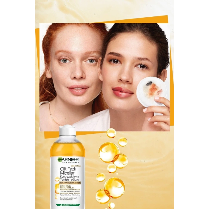 Garnier C Vitamini Parlak Süper Aydınlatıcı Serum 30 ml & Çift Fazlı Micellar Kusursuz Makyaj Temizleme Suyu