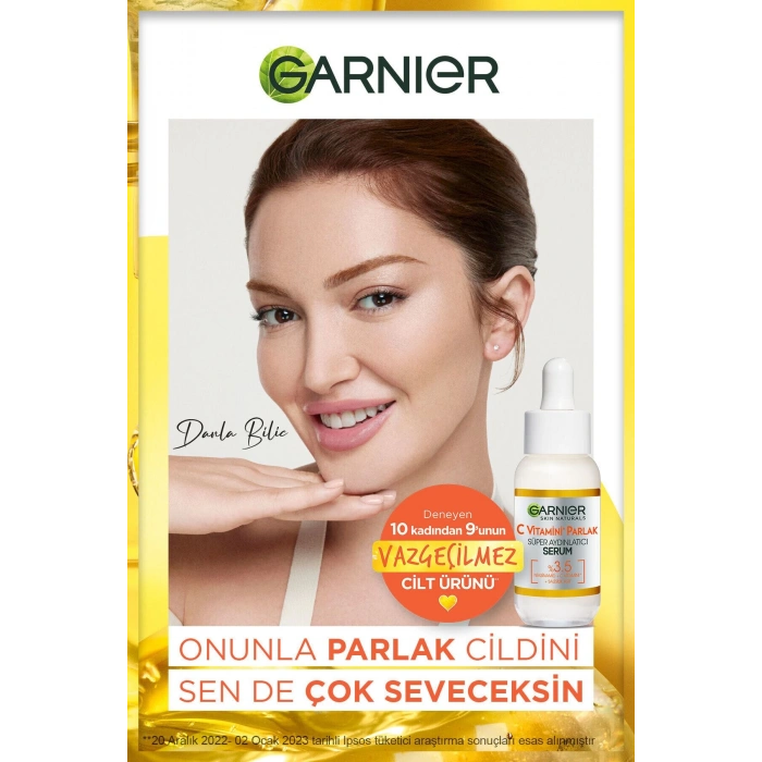 Garnier C Vitamini Parlak Super Aydınlatıcı Serum 30ml + Göz Altı Torbalarına Karşı Kağıt Göz Maskesi