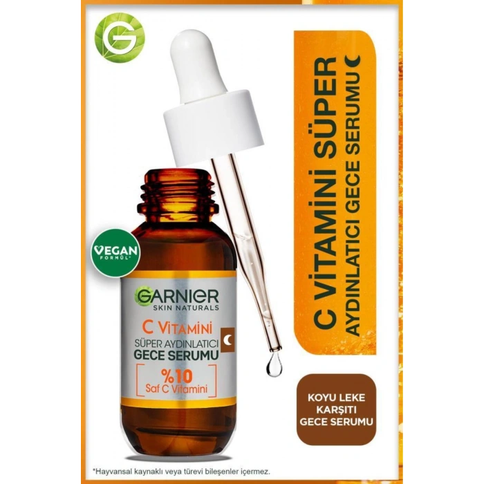 Garnier C Vitamini Süper Aydınlatıcı Gece Serumu - 30 ml