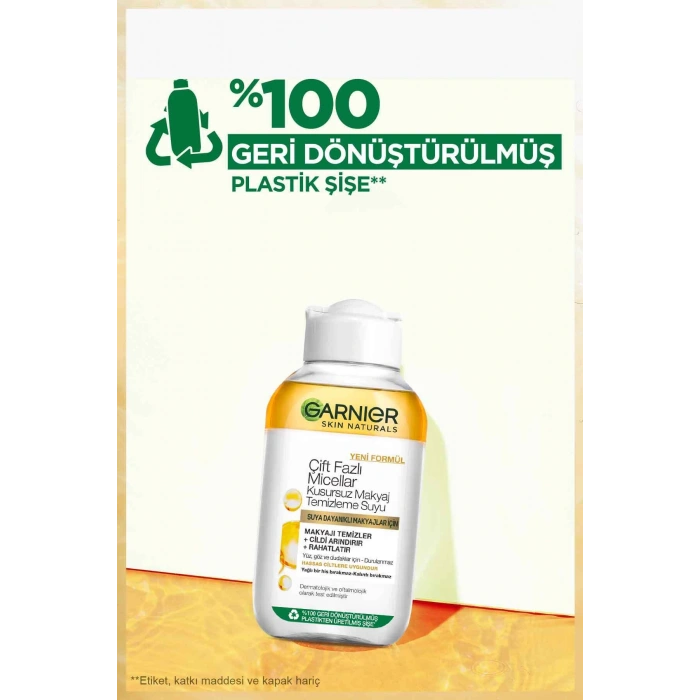 Garnier Çift Fazlı Micellar Kusursuz Makyaj Temizleme Suyu 100 ml