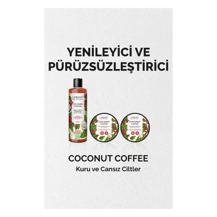 Urban Care Coconut Coffee Yenileyici Ve Pürüzsüzleştirici Duş Jeli - Vegan - 500 ml