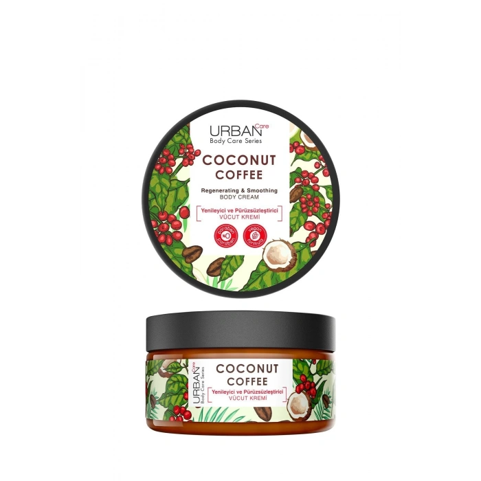 Urban Care Coconut Coffee Yenileyici ve Pürüzsüzleştirici Vücut Kremi - Vegan 200 ml