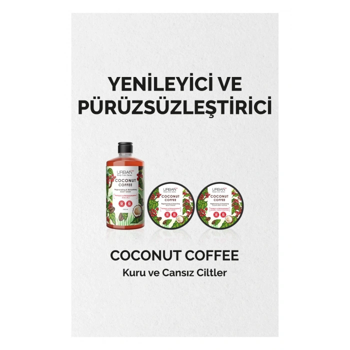 Urban Care Coconut Coffee Yenileyici ve Pürüzsüzleştirici Vücut Kremi - Vegan 200 ml