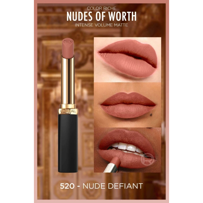 Loreal Paris Color Riche Intense Volume Matte Ruj - 520 Nude Defiant