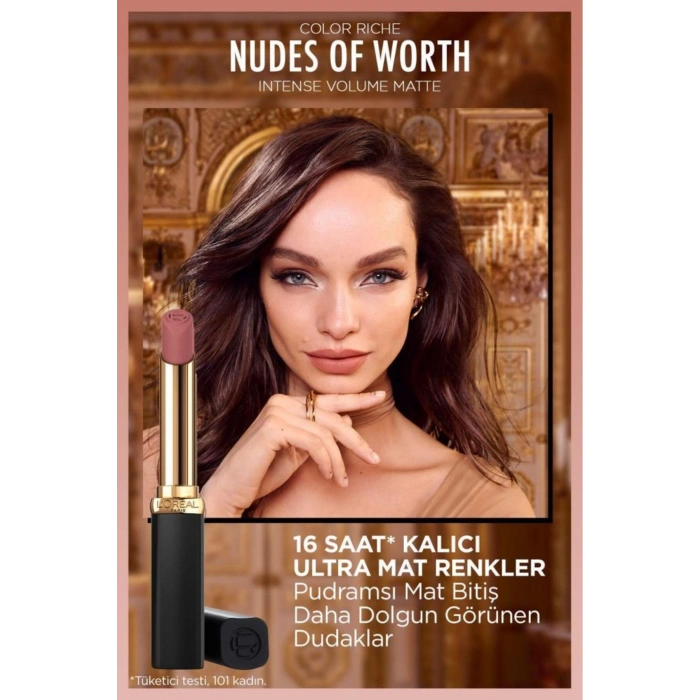 Loreal Paris Color Riche Intense Volume Matte Ruj - 550 Nude Unapologetic