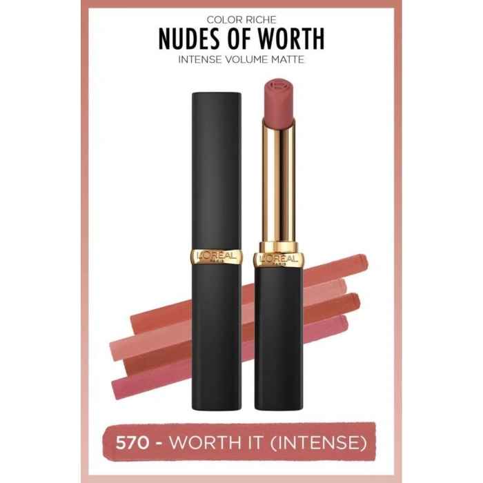Loreal Paris Color Riche Intense Volume Matte Ruj - 570 Worth It (Intense)