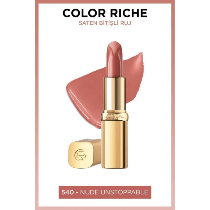 Loreal Paris Color Riche Saten Bitişli Ruj - 540 Nude Unstoppable