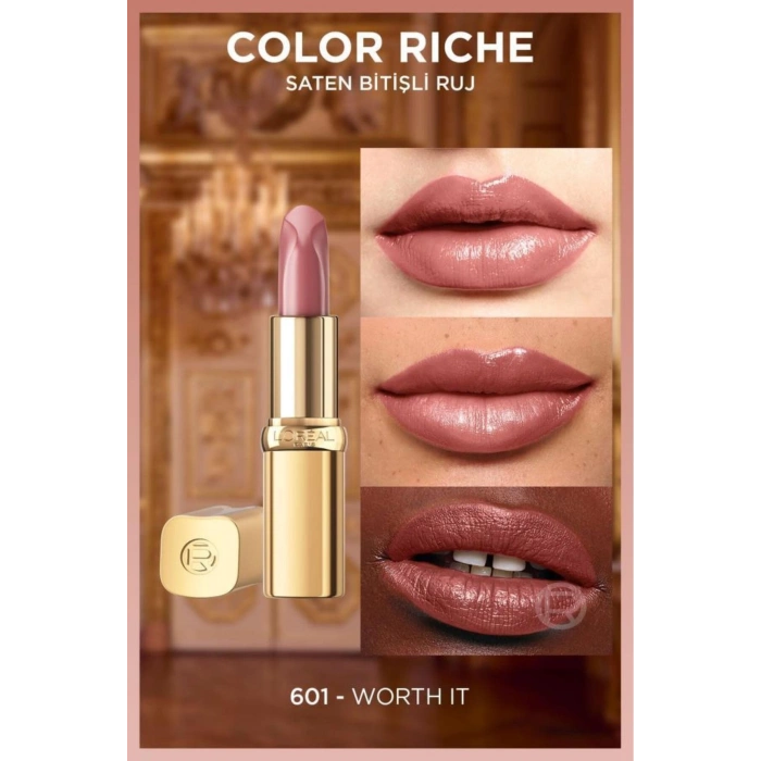 Loreal Paris Color Riche Saten Bitişli Ruj - 601 Worth It