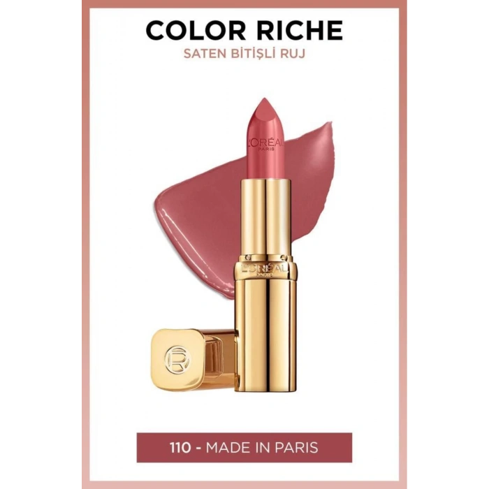 Loreal Paris Color Riche Satin Bitişli Ruj - 110 Made In Paris