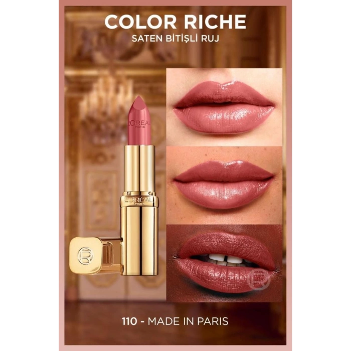 Loreal Paris Color Riche Satin Bitişli Ruj - 110 Made In Paris