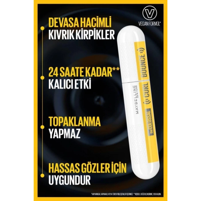 Maybelline New York Colossal Curl Bounce Maskara & Instant Anti Age Eraser Kapatıcı 01 Light 2li Göz Makyajı Seti