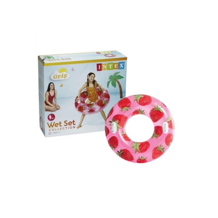 intex Çilek Desenli Simit