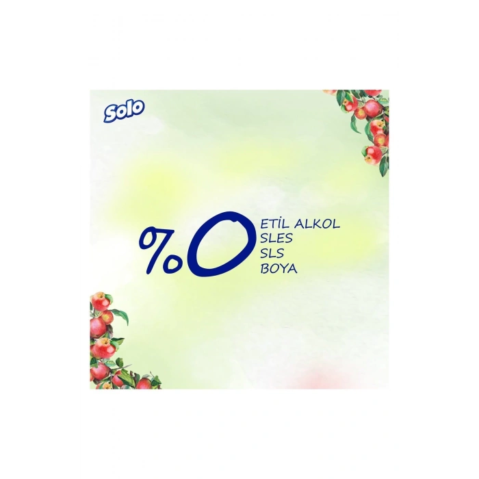 Solo Doğal Hijyen Elma Sirkesi & Karbonat Islak Mendil 12li 600 Yaprak