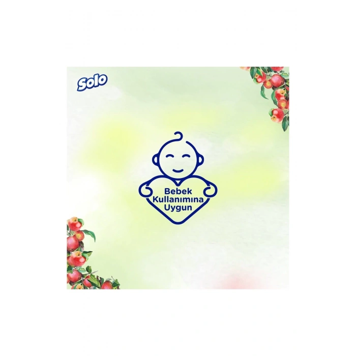 Solo Doğal Hijyen Elma Sirkesi & Karbonat Islak Mendil 12li 600 Yaprak