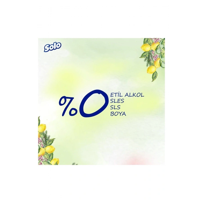 Solo Doğal Hijyen Limon & Biberiye Islak Mendil 12li 600 Yaprak