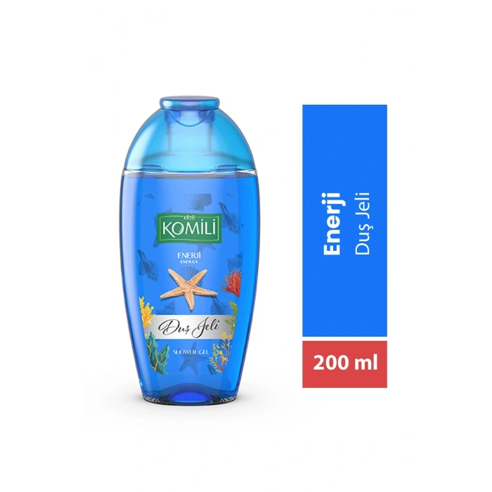 Komili Enerji Vegan Seyahat Boy Duş Jeli - Ferah Koku - 200 ml