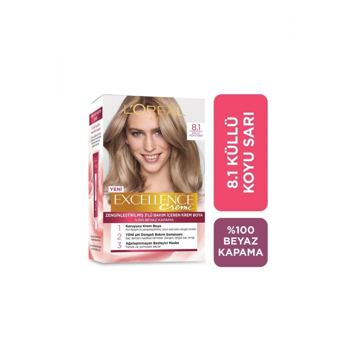 Loreal Paris Excellence Creme 8.1 Saç Boyası