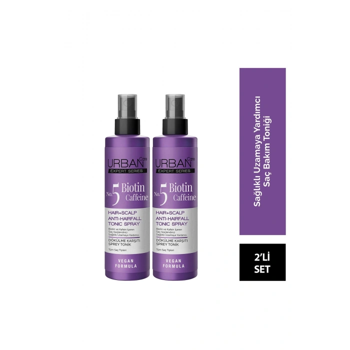 Urban Care Expert Biotin Ve Kafein Dökülme Karşıtı Saç Toniği / 2 Adet - Vegan - 200 ml + 200 ml