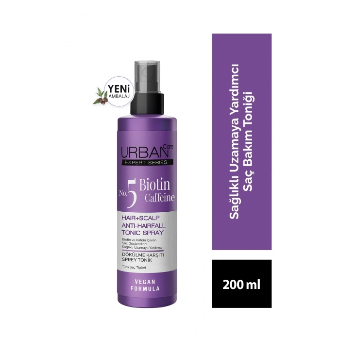 Urban Care Expert Serisi Biotin ve Kafein Dökülme Karşıtı Saç Toniği - Hızlı Uzamaya Yardımcı - 200 ml