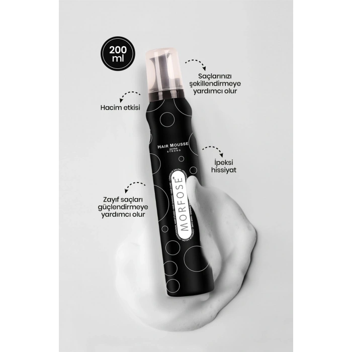 Morfose Extra Strong Saç Köpüğü 200 ml
