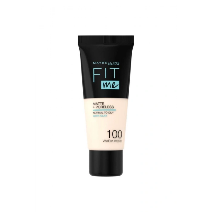 Maybelline New York Fit Me Matte Poreless Fondöten - 100 Warm Ivory