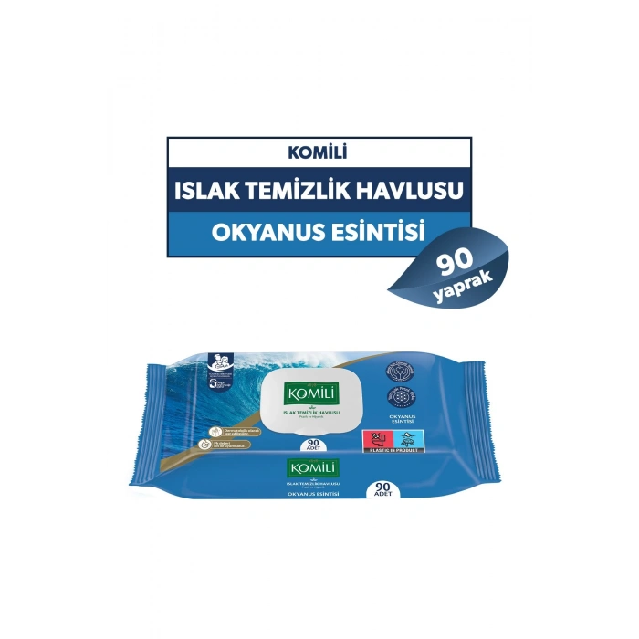 Komili Genel Kullanım Islak Havlu 90lı - Okyanus Esintisi