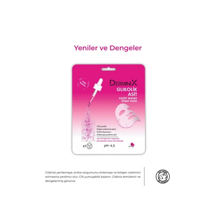 Derminix Glikolik Asit Kağıt Maske