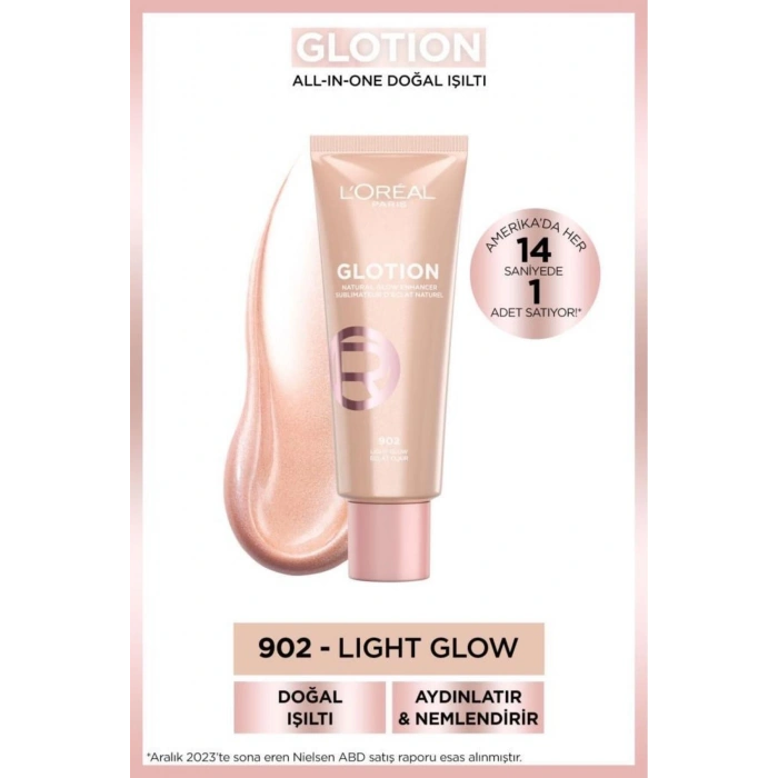 Loreal Paris Glotion All-in-one Doğal Işıltı 902 - Light Glow 40 ml