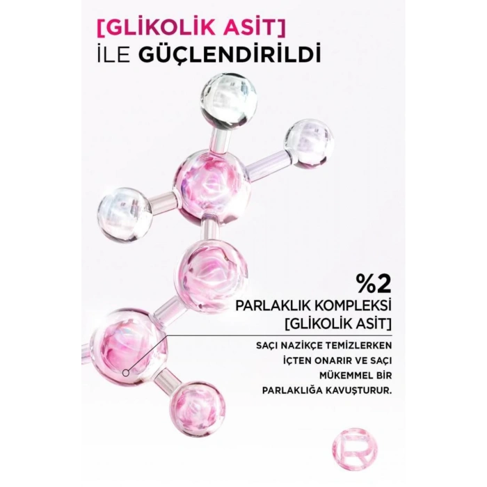 Elseve Glycolic Gloss Mükemmel Parlaklık için Bakım Yapan Şampuan 200 ml