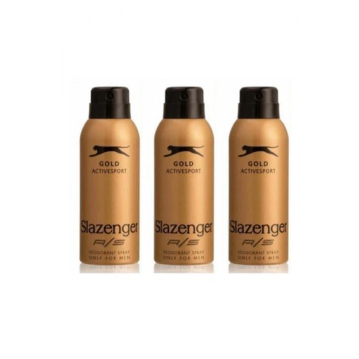 Slazenger Gold Active Sport Erkek Deodorant Spray 150 ml / 3 Adet