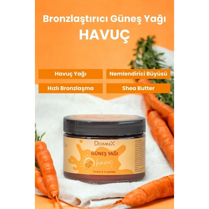 Derminix Havuç Bronzlaştırıcı Güneş Yağı