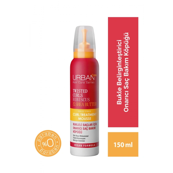 Urban Care Hibiscus & Shea Butter Bukle Belirginleştirici Onarıcı Saç Bakım Köpüğü - 150 ml