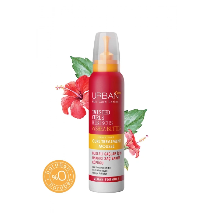 Urban Care Hibiscus & Shea Butter Bukle Belirginleştirici Onarıcı Saç Bakım Köpüğü - 150 ml