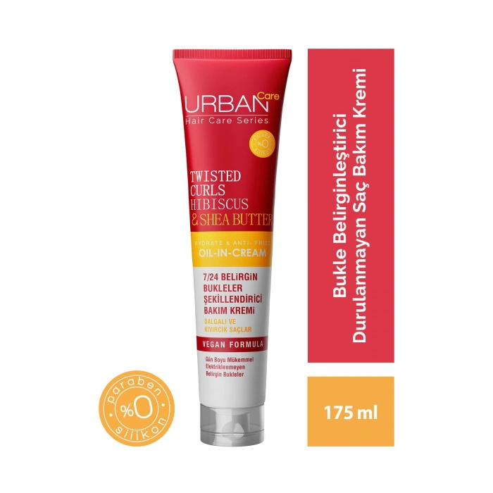 Urban Care Hibiscus & Shea Butter Kıvırcık Ve Dalgalı Saçlara Özel Şekillendirici Bakım Kremi - 175 ml